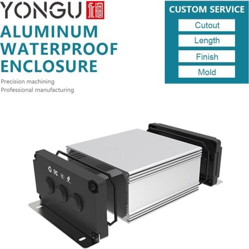 IP68 electronic junction box aluminum waterproof enclosure 150*75mm rail transit boxes length can be customized