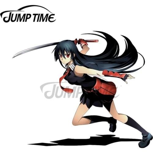 JumpTime 13 x 12.2cm Akame Ga Kill Anime Car Stickers and Decals JDM Accessories Suitable for VAN RV Motorcycle Vinyl Car Wrap
