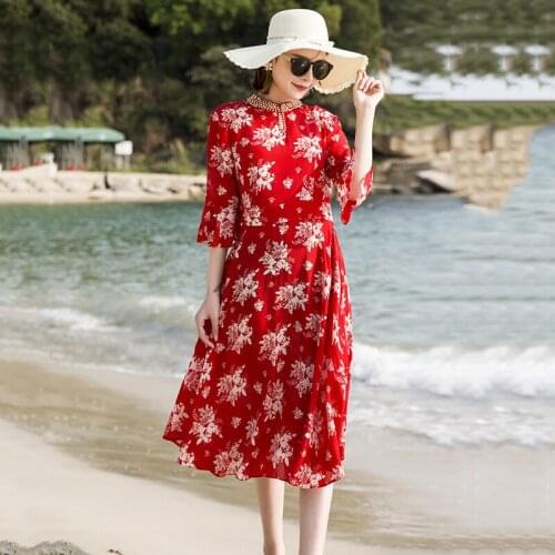 KXMZ Summer Dresses With Sleeves