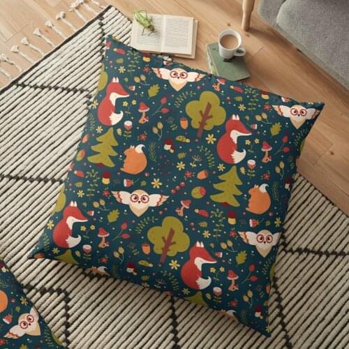 Dreamy Fox forest printed Sofa Decorative Cushion Cover Pillow Pillowcase Throw Pillow Home Decor Pillow Cover 2021