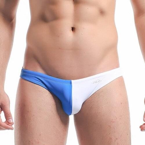 DESMIIT Mens Swim Briefs New Surfing Mens Swimwear Low Waist Diving Beachwear for Men Sexy Beach Swimsuit Bikini DT28