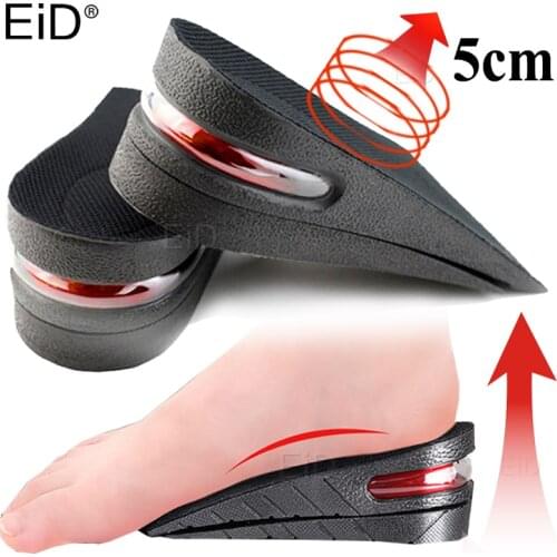 EiD Invisible Height Increase Insoles Adjustable 2Layer 3CM/4.5CM Air Cushion Pads Elevator Soles Insole Inserts For Shoe Unisex