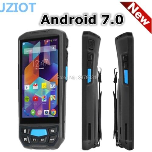 Portable PDA Android 7.0 handheld barcode scanner with 5.0 inch screen