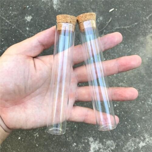 30ml Empty Glass Transparent Clear Bottles With Cork Stopper Glass Vials Jars Storage Gift Wedding Bottles Jars 50pcs/lot