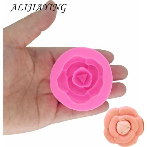 Flower forms silicone molds for 3D crafts Gumpaste Fondant wedding Cake Decorating Tools chocolate dessert moulds D1350