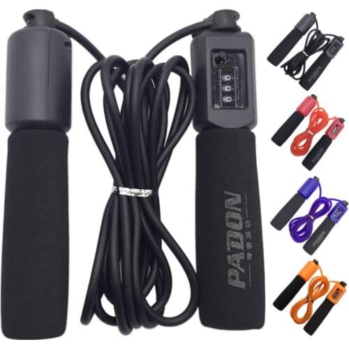 Jump Ropes with Counter Sports Fitness Crossfit Adjustable Fast Speed Counting Jump Skip Rope Skipping Wire Calories Workout