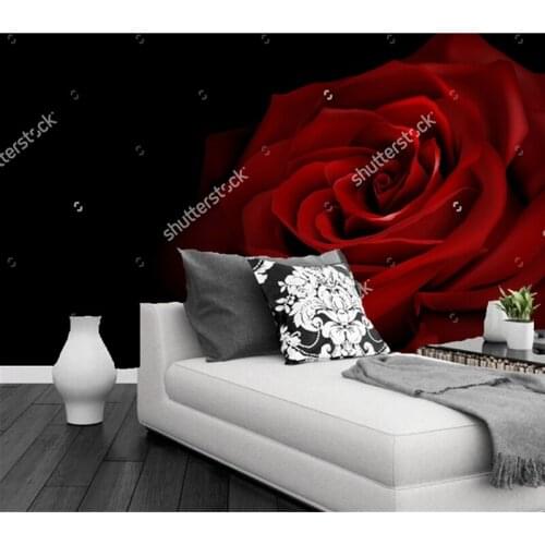 Custom modern wallpaper, red rose,3D photo wallpaper for the living room TV bedroom wall background wall waterproof wallpaper