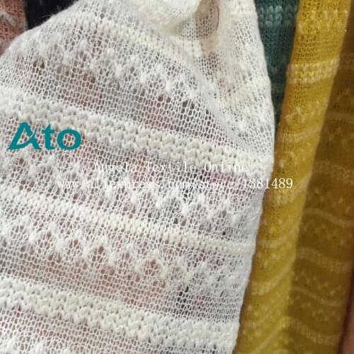 Supper soft fleece Jacquard thick knitted fabrics stretchy patchwork dolls Blouse cardigan scarf dress fabrics