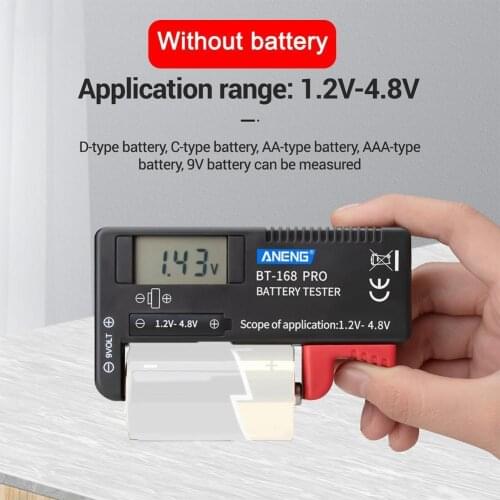 BT-168 PRO Digital Lithium Battery Capacity Tester Cell Tester Universal Battery O1E0