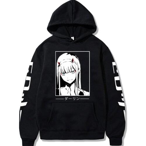 Zero Two Print Hoodies Darling In Franxx Printing Hoodies For Men/Women Oversized Itself Harajuku Women Streetwears