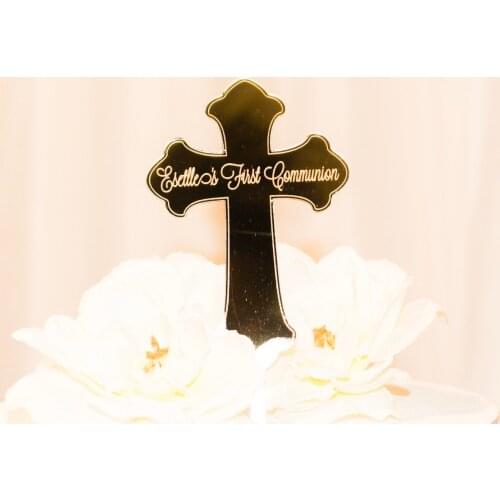 Engraved Acrylic First Communion Cake Topper ,Custom Order Acrylic Cake Topper ,Private Order Acrylic Cake Topper