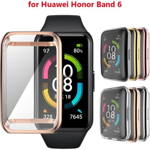 Accessories For Honor Band 6 Case Full Protective Cover For Huawei Honor Band 6 Case Screen Protector Cases Frame Bumper Shell