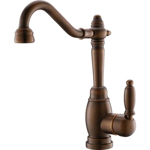 Free ship Antique bronze color 12" kitchen /Bathroom sink faucet One hole deck mounted single handle