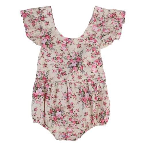 Baby Girls Newborn Clothes Cotton Sleeveless Bodysuit Jumpsuit Summer Outfits Set Size 0-24M