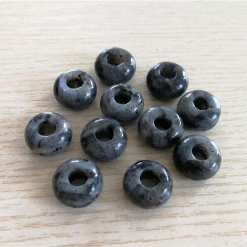 Fashion 14x8mm round spectrolite beads natural ShimmerStone 50Pcs big hloe for jewelry making Necklace Earrings accessories