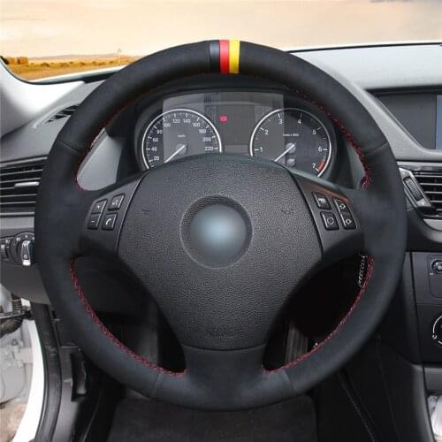 DIY Anti-Slip Wear-Resistant Steering Wheel Cover For BMW E90 E91 320d 325i 335i X1 E84 Car Interior Decoration