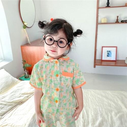 Breathable Baby Boys Girls Sets Spring Autumn Undershirts Sleepwear Robe Pajama Kids Toddler Outwear Childrens Clothing