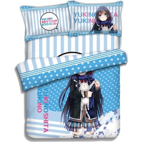 Hobby Express My Teen Romantic Comedy Yukino Japanese Anime Bed Blanket or Duvet Cover with Two Pillow Cases ADP-CP151218