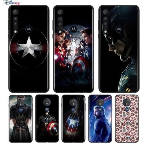 Captain America Marvel For Motorola G9 G8 G Stylus Power One Fusion Hyper Edge E7 E6 5G Plus Play Lite Soft Phone Case