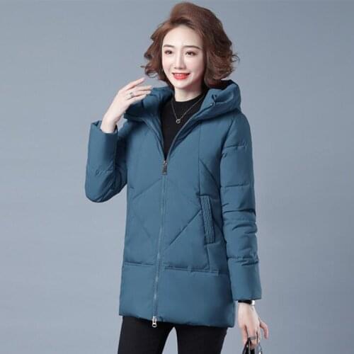 2021 Winter Womens Warm Cotton Jacket Womens Parka Thick Cotton Long Hooded Jacket Xl Loose Jacket Snow Jacket Xl