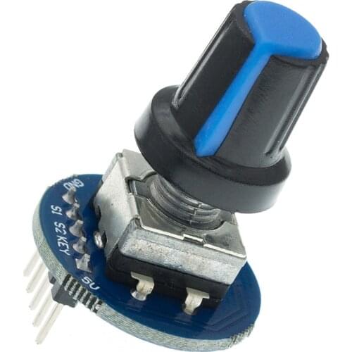 Rotary Encoder Module for Arduino Brick Sensor Development Round Audio Rotating Potentiometer Knob Cap EC11