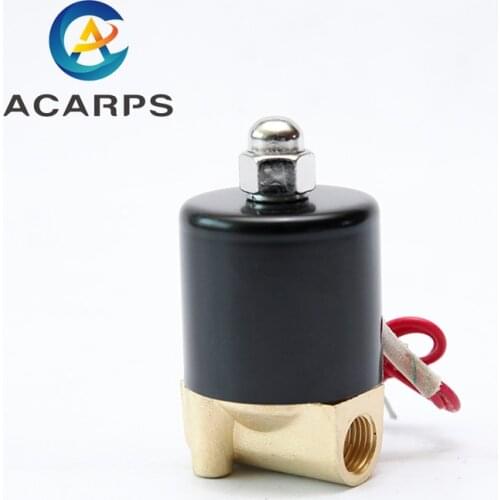 1/4" Normally Closed Brass Solenoid Valve Electric Solenoid Valve 220V For Water Oil Gas