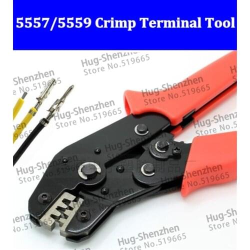 New 4.2mm connector plug terminal spring clamp terminals Crimping Tool pliers For 5557 5559 half gold plate crimp pin terminals