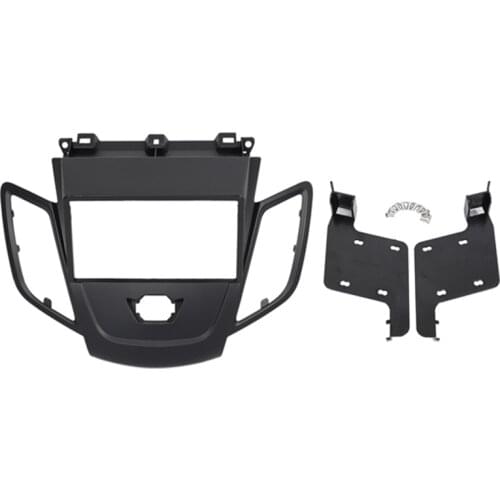 NEW-Double Din Radio Fascia for FORD Fiesta 2008-2017 Panel Dash Mount Installation Trim Kit Face Black Frame GPS