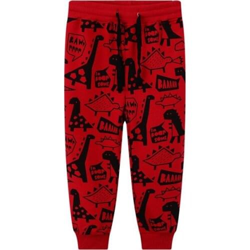 Baby Clothes Cartoon Dinosaur Boys Girls Sweatpants for Spring Fall Children Clothing Drawstring Kids Trousers Boys Pants