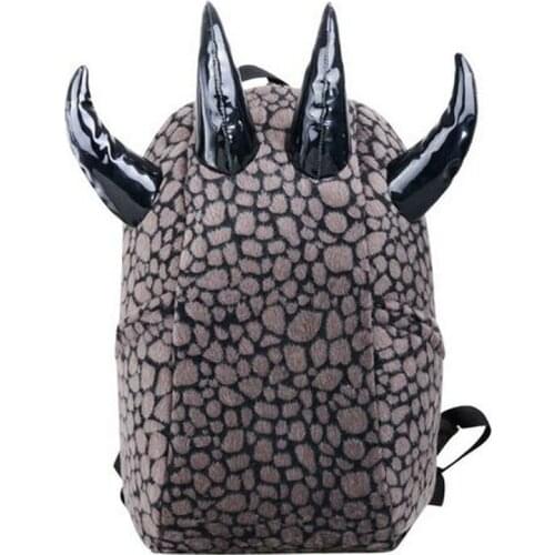 Personalized leopard fur paw backpack men and women unique claw travel bag student fun school bags