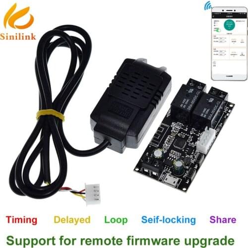 Sinilink Mobile Phone Temperature And Humidity Remote Controller WIFI Relay Module Automatic Constant Temperature And Humidity
