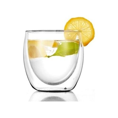 Trend 2021 Double Wall Glass Double Tamper (Double Glass) cup 80 ml Bd-80 посуда для кухни наборы set kitchen vaisselle platos