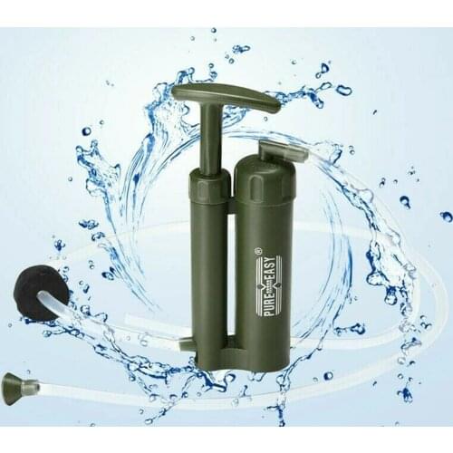 Outdoor Water Filter Cleaner Emergency Tool Kit Outdoor Drink Purifier Pump Water Filter Purifier Pump Survival Emergency Kit