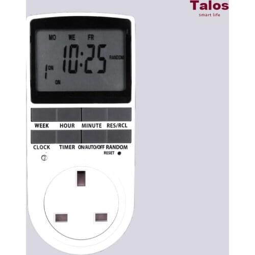 Large Screen Smart Power Socket，Digital Timer Switch， Energy Saving Adjustable Programmable Setting of Clock EU /US/ UK Plug