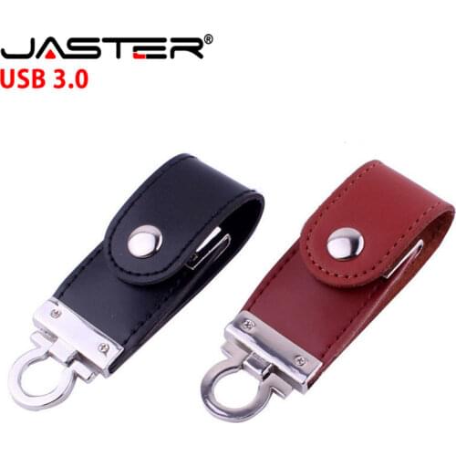 Keychain Leather USB 3.0 Flash Drive 4GB 8GB 16GB 32GB 64GB 128GB High Speed Pen Drives Brown Memory Stick Real Capacity U Disk