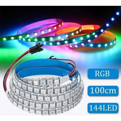 Ws2812B 5050Smd 144 Led Light Strip with Built-In Rgb Ic Individual Addressable Dc