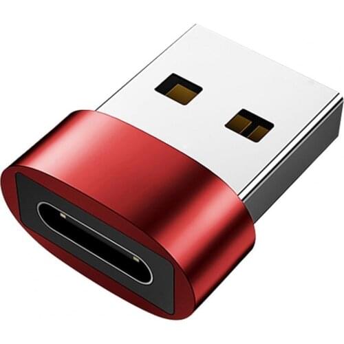 Charger Adapter Charging Data Transmission Aluminum Alloy Type-c Female to USB 2.0 Converter Durable for Mobile Phone