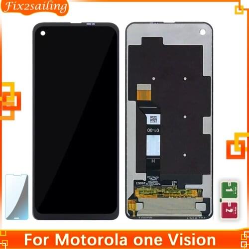 LCD Display For Motorola Moto One Vision P50 XT1970 LCD Display Touch Screen Sensor Glass Digitizer Assembly Replacment