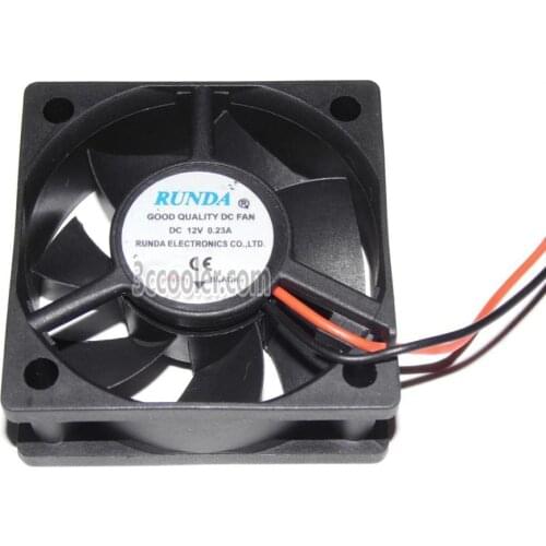 Zyvpee RUNDA 5CM 12V 0.23A 2 Wires 2 Pins Connector 50*50*20MM DC square Cooling fan Case cooler