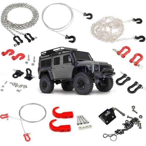 1/10 RC Crawler Tow Trailer Hook Chain Decoration Parts for Traxxas TRX4 G500 TRX6 G63 Axial SCX10 90046 Tamiya CC01 GEN8 D90 D1
