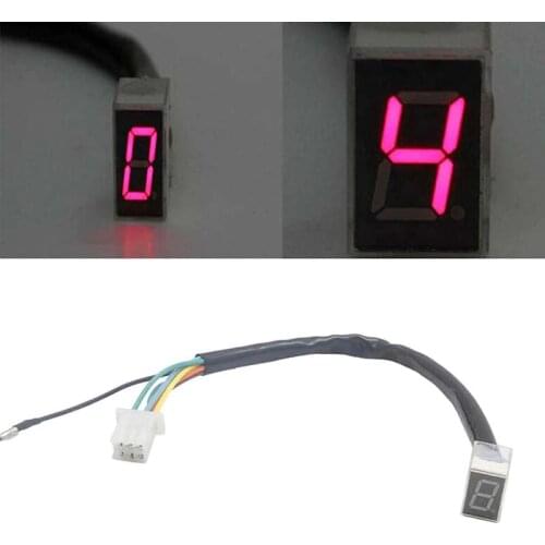 1 PC Hot sale NEW Universal 5 gears Motorcycle LED Digital Gear Indicator Motorcycle Display Shift Lever Sensor