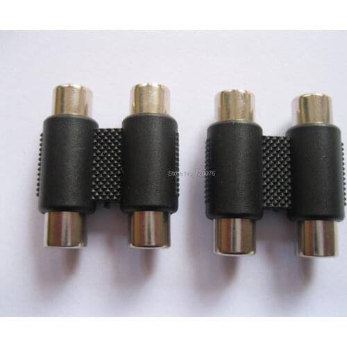 30 pcs Dual RCA Female Jack to Dual RCA Female Jack Adapter New