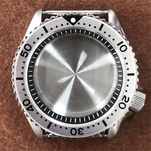 For SKX007 42MM Watch Case With Sapphire Glass for NH35/NH36 Movement 100M Super Waterproof Cover Parts (Ready Stock