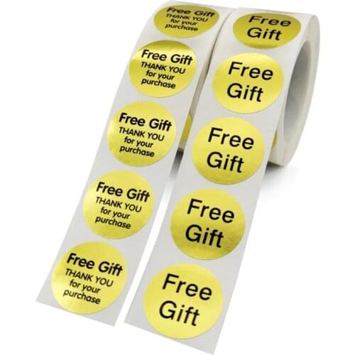 500pcs/roll Round Thank You Stickers Planner Weddings Packaging Mall Gift Seal Labels Envelope Circle Stationery Decor Sticker