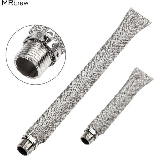 6/12 Inch Stainless Steel 304 Bazooka Screen 1/2'' NPT For Hop Spider Beer Homebrew Kettle Mash Tun/mesh Filter Beer Brewing