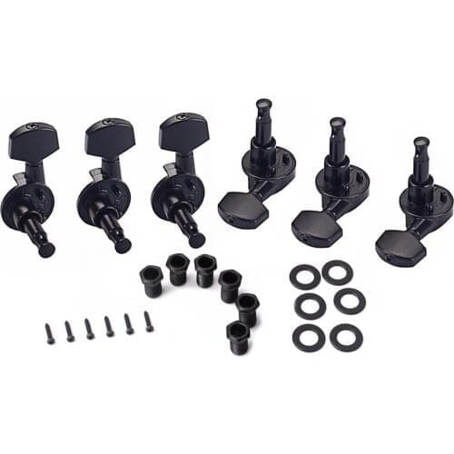 6Pcs / Set 3R3L Guitar open String Tuning Pegs Keys Machine Heads Tuners R 1:18