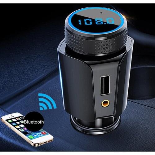 T18 Cigarettes Type Charger Car Bluetooth MP3 Music Player Hands-free Call FM Transmitter Car Bluetooth Player