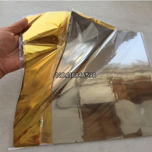 Free Ship50Pcs 20x29cm A4 (Silver and Golden) Hot Stamping Foil Laminating Transfere on Elegance Laser Printer Craft Paper