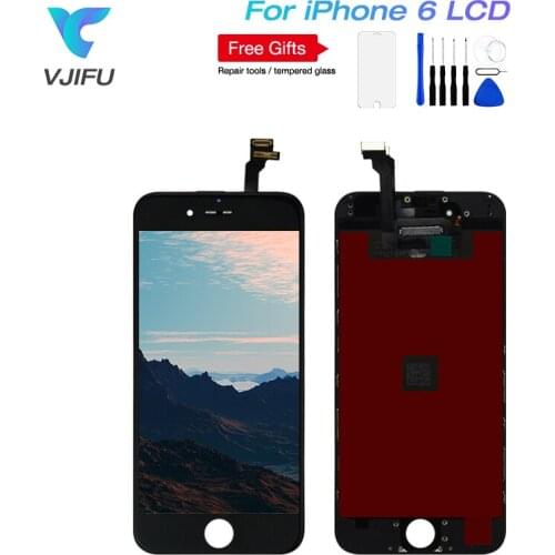 50pcs/lot 100% Tested LCD Display For iPhone 6 LCD 3D Touch Screen Digitizer Assembly Display No Dead Pixel Mobile Phone LCDs