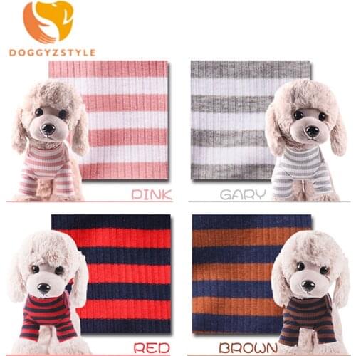 Elastic Bottoming Shirt Pet Dog Striped Clothes Cotton Warm Winter T-shirt Cat Puppy Cosstume Apparel DOGGYZSTYLE
